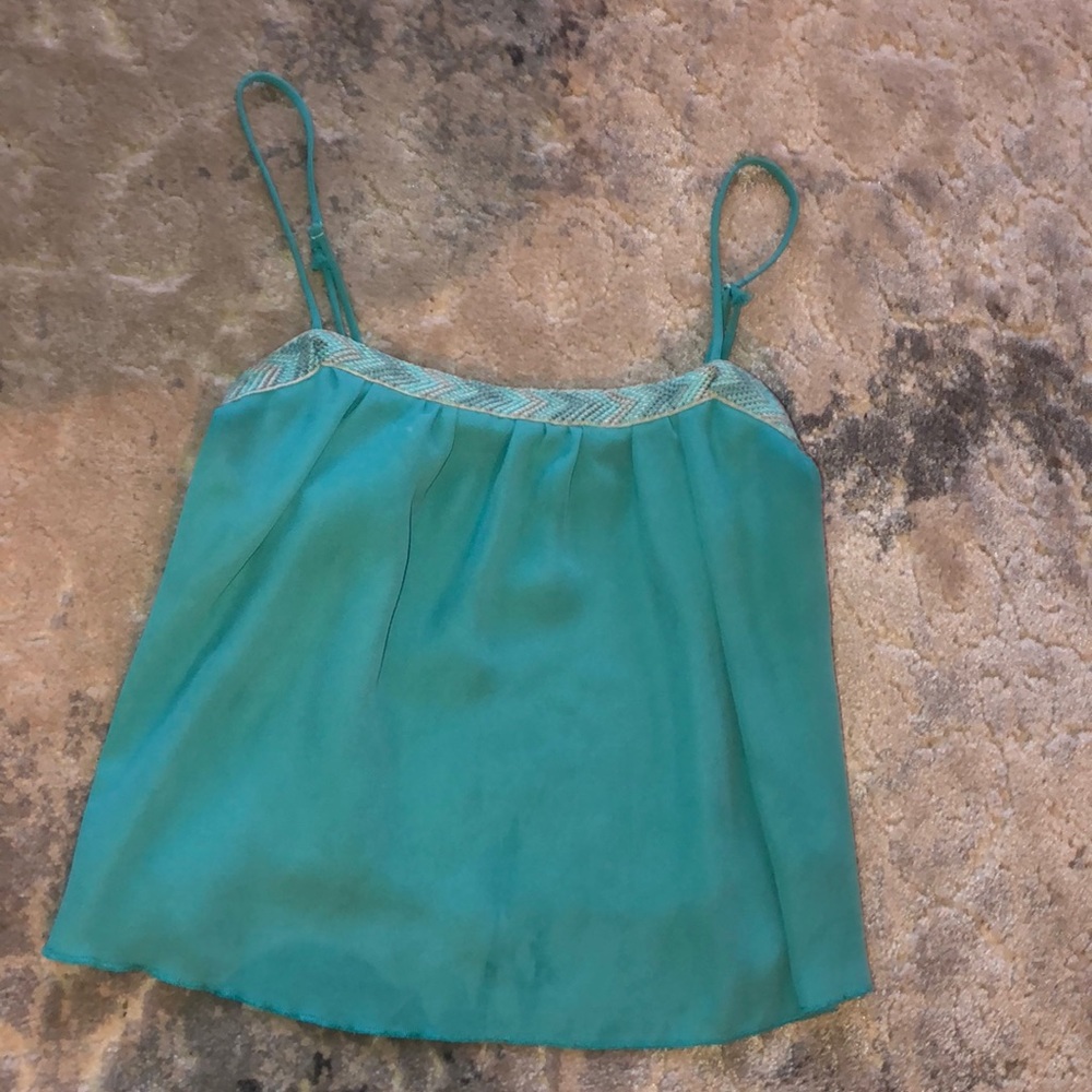 turquoise blue tank top